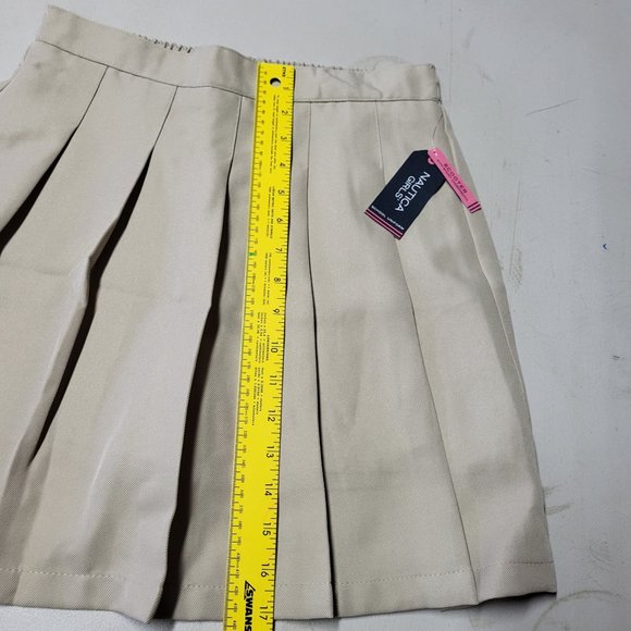 NWT‎ NAUTICA Girls School Uniform Khaki Skort Skirt Scooter Size 16 Regular - Picture 7 of 12